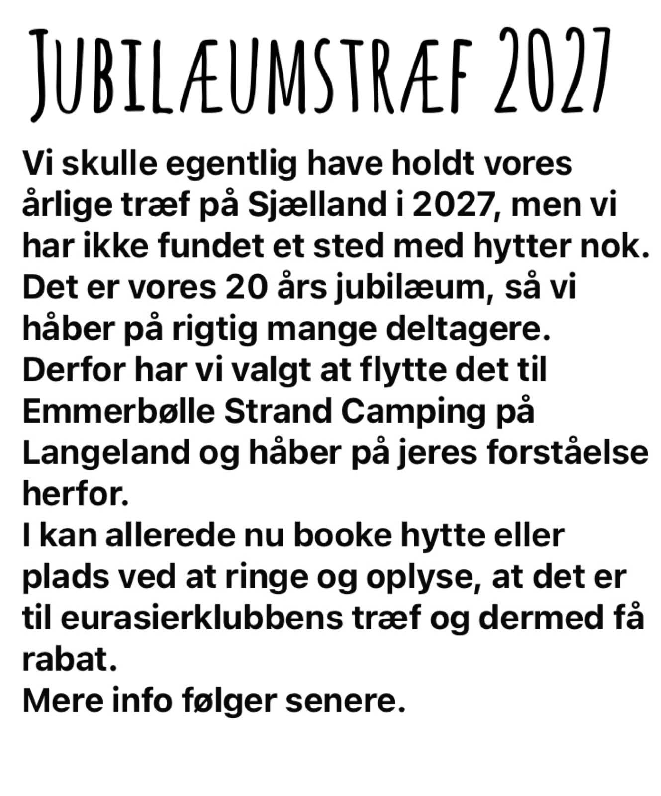 Jubilæum 2027 tekst